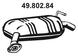 EBERSPÄCHER Izplūdes gāzu trokšņa slāpētājs (pēdējais) 49.802.84