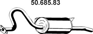 EBERSPÄCHER Izplūdes gāzu trokšņa slāpētājs (pēdējais) 50.685.83