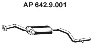 EBERSPÄCHER Предглушитель выхлопных газов 642.9.001