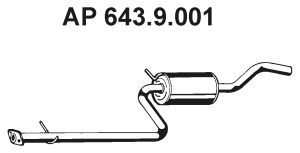 EBERSPÄCHER Средний глушитель выхлопных газов 643.9.001