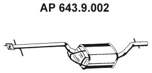 EBERSPÄCHER Средний глушитель выхлопных газов 643.9.002
