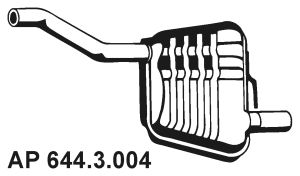 EBERSPÄCHER Глушитель выхлопных газов конечный 644.3.004