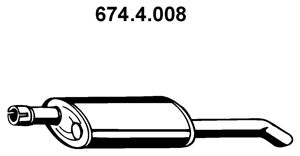 EBERSPÄCHER Izplūdes gāzu trokšņa slāpētājs (pēdējais) 674.4.008