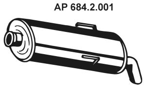 EBERSPÄCHER Глушитель выхлопных газов конечный 684.2.001
