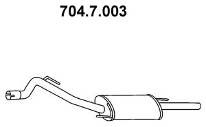 EBERSPÄCHER Izplūdes gāzu trokšņa slāpētājs (pēdējais) 704.7.003