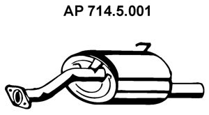 EBERSPÄCHER Izplūdes gāzu trokšņa slāpētājs (pēdējais) 714.5.001