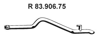 EBERSPÄCHER Труба выхлопного газа 83.906.75