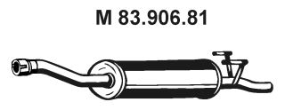 EBERSPÄCHER Средний глушитель выхлопных газов 83.906.81