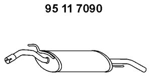 EBERSPÄCHER Глушитель выхлопных газов конечный 95 11 7090