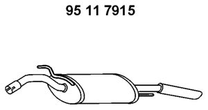 EBERSPÄCHER Глушитель выхлопных газов конечный 95 11 7915