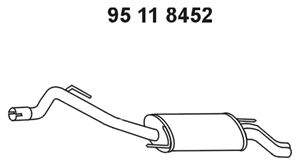 EBERSPÄCHER Глушитель выхлопных газов конечный 95 11 8452