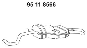 EBERSPÄCHER Глушитель выхлопных газов конечный 95 11 8566