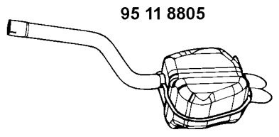 EBERSPÄCHER Izplūdes gāzu trokšņa slāpētājs (pēdējais) 95 11 8805