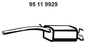 EBERSPÄCHER Глушитель выхлопных газов конечный 95 11 9929