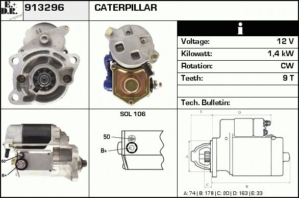 EDR Starteris 913326