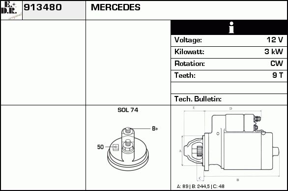 EDR Starteris 913527