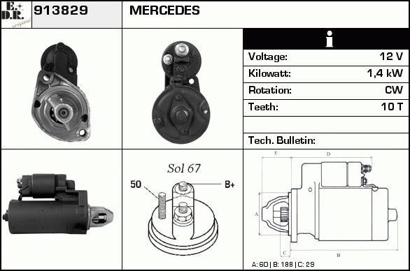 EDR Starteris 913858