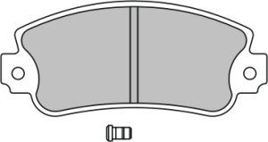 EEC Комплект тормозных колодок, дисковый тормоз BRP0417