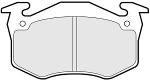EEC Комплект тормозных колодок, дисковый тормоз BRP0573