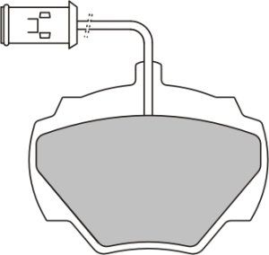 EEC Комплект тормозных колодок, дисковый тормоз BRP0582