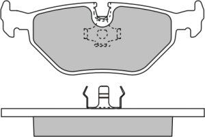EEC Комплект тормозных колодок, дисковый тормоз BRP0590