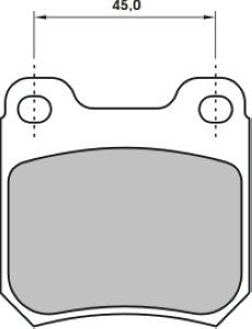 EEC Комплект тормозных колодок, дисковый тормоз BRP0619