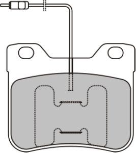EEC Комплект тормозных колодок, дисковый тормоз BRP0647