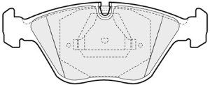 EEC Комплект тормозных колодок, дисковый тормоз BRP0655