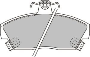 EEC Комплект тормозных колодок, дисковый тормоз BRP0657
