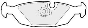 EEC Комплект тормозных колодок, дисковый тормоз BRP0676