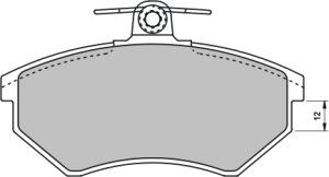 EEC Комплект тормозных колодок, дисковый тормоз BRP0707