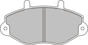 EEC Комплект тормозных колодок, дисковый тормоз BRP0729
