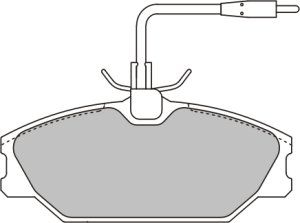 EEC Комплект тормозных колодок, дисковый тормоз BRP0776