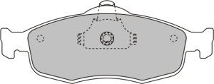 EEC Комплект тормозных колодок, дисковый тормоз BRP0801
