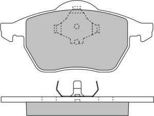 EEC Комплект тормозных колодок, дисковый тормоз BRP0875