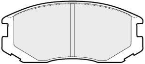 EEC Комплект тормозных колодок, дисковый тормоз BRP0913