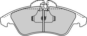 EEC Комплект тормозных колодок, дисковый тормоз BRP0921