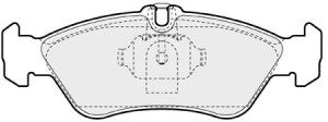 EEC Комплект тормозных колодок, дисковый тормоз BRP0929