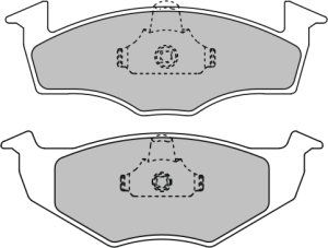 EEC Комплект тормозных колодок, дисковый тормоз BRP0933