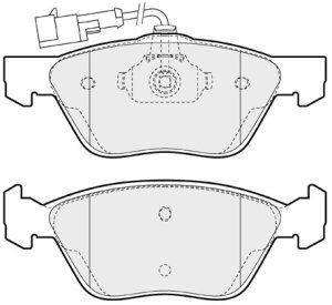 EEC Комплект тормозных колодок, дисковый тормоз BRP0937