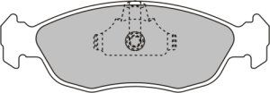 EEC Комплект тормозных колодок, дисковый тормоз BRP0951