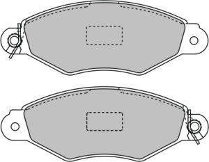 EEC Комплект тормозных колодок, дисковый тормоз BRP0976