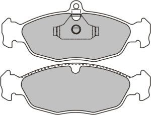 EEC Комплект тормозных колодок, дисковый тормоз BRP0982