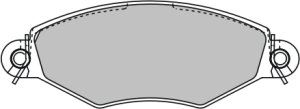 EEC Комплект тормозных колодок, дисковый тормоз BRP1041