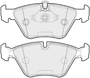 EEC Комплект тормозных колодок, дисковый тормоз BRP1065