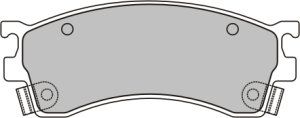 EEC Комплект тормозных колодок, дисковый тормоз BRP1100