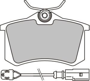 EEC Комплект тормозных колодок, дисковый тормоз BRP1157