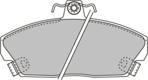 EEC Комплект тормозных колодок, дисковый тормоз BRP1185