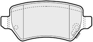 EEC Комплект тормозных колодок, дисковый тормоз BRP1286