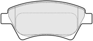 EEC Комплект тормозных колодок, дисковый тормоз BRP1308